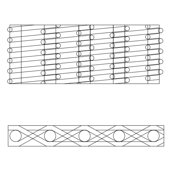 Product photograph or dimensional drawing — Dutch Weave Wire Mesh